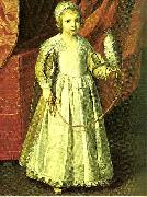Philippe de Champaigne little girl with falcon Sweden oil painting artist